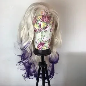 Accessories | Tropicana 24 White Blonde Purple Body Wave Wig  display picture 1